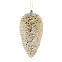 Gold Mercury Pine Cone Bauble..