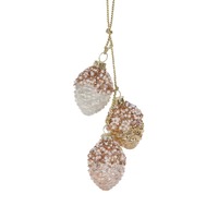 Metallic Mercury Pine Cone Cluster Hanging..