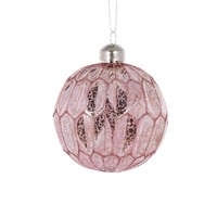 Pink Metallic Catherdral Bauble..