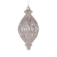 Champagne Intricate Drop Bauble..