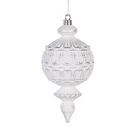 White &amp; Silver Aztec Finial..
