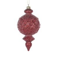 Matte Red Aztec Finial..