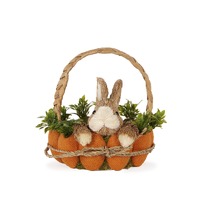 Medium Carrot Meadow Hunting Basket