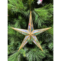 5 Point Hanging Star Gold