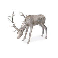 Silver Etched Reindeer