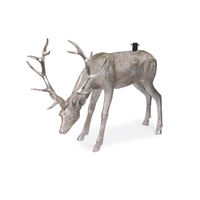 Silver Etched Reindeer