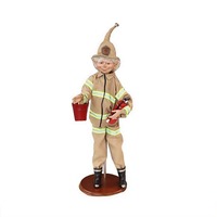Firefighter Elf with Stand 65cm