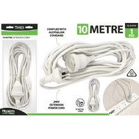 Power Extension Cord 10m White