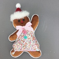 GINGERBREAD GIRL HANGING DECO