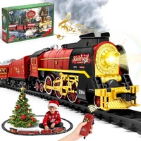 Steam Train Set with Lights &amp; Steam Effect