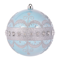 Pearl Light Blue Baroque Bauble