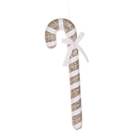 Champagne &amp; White Candy Cane