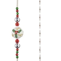 6.5&quot; Holly Ball Garland