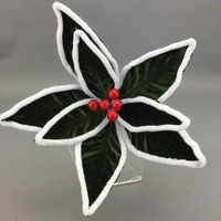Green White Trim Flower