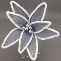 Silver White Trim Flower