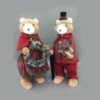66cm Red Tartan Bear