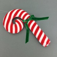 Swirl Candy Cane Red White Hanging