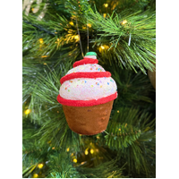 Red Swirl Cupcake
