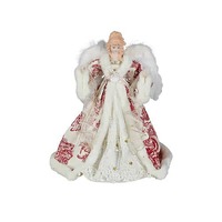 Red Angel Tree Topper 36cm h