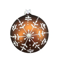 Snowflake Flake Gingerbread Bauble