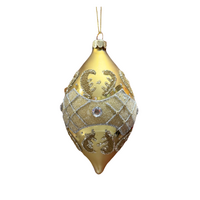 Gold Mirror Ornate Bauble