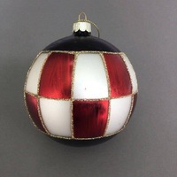 Red White Checkered Ball Hanging