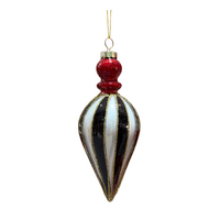 Red White Black Finial 