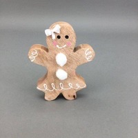 Gingerbread Girl Standing Wooden