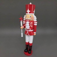 Red/White LED Nutcracker Star