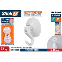 2pc Medium Suction Hook