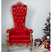 Santa Chair Red w/Gold 180cm