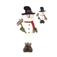 Snowman with Black Hat