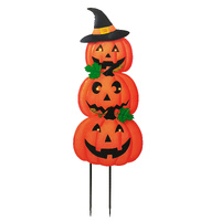 Metal Halloween Pumpkin Stack