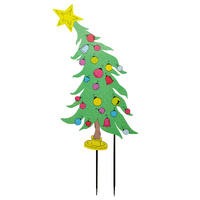 Outdoor Metal Tree Garden Stake
