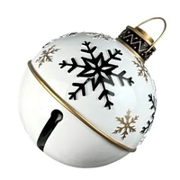 Black &amp; White Large Bauble 38cm