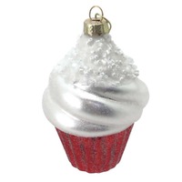Red Cupcake Hanging Orn
