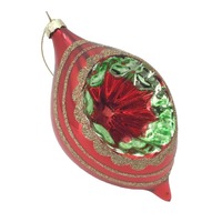 Red Long Drop Hanging Orn
