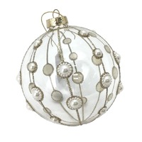 Pearl Clear Ball Hanging Orn