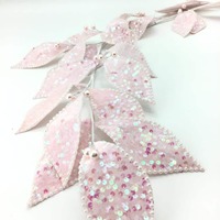 Iridescent Pink Leaf Garland