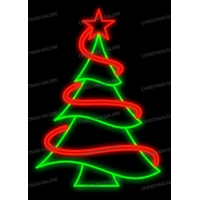 Green Tree with Red