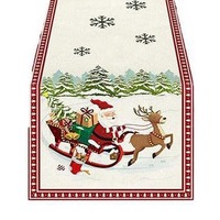 Santa in Sleigh Tabe Runner