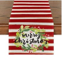 Red Stripe Table Runner