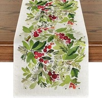 Christmas Native Floral Table Runner