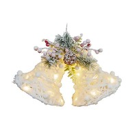 LED Snowy Double Bells 42cmL