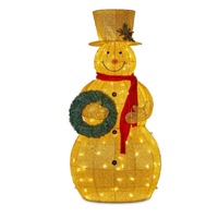 LED Gold Outdoor Snowman 150cm
