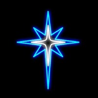 Blue Star Flashing Motif 1.1m