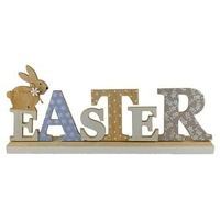 20x48cm MDF Easter Sign With Rabbit