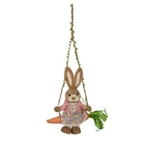 Prue Bunny Swing Straw 32x14x33cm