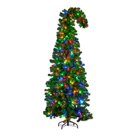 Bad Santa Bent Tree with Lights 4ft