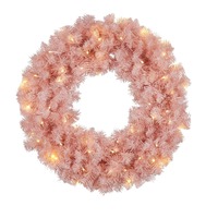 Wreath w/Multi Pretty in Pink 61cm
